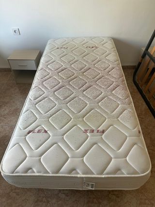 Cama de 90. Colchón Flex 90x190 + somier
