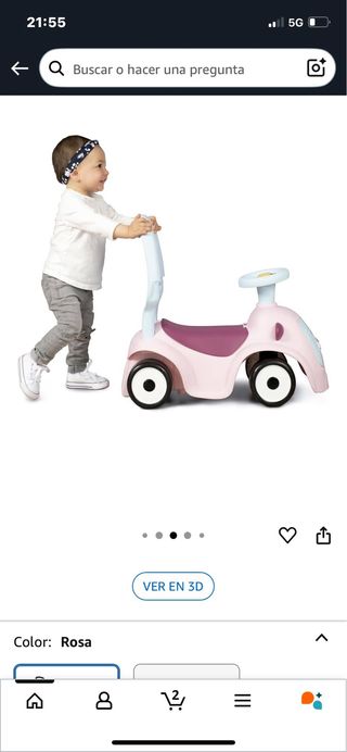 Correpasillos Smoby rosa