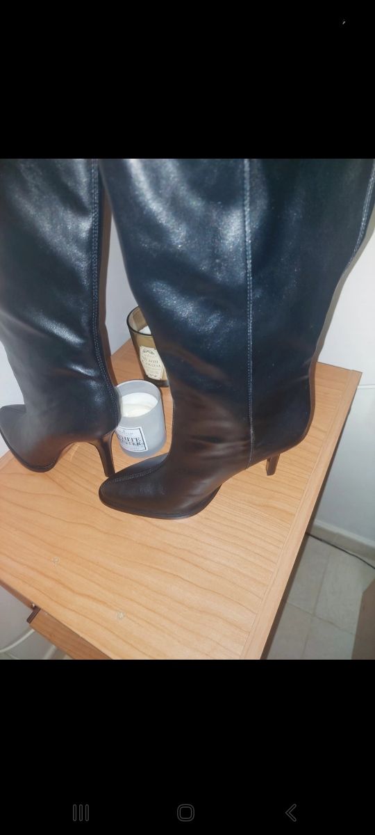 Botas altas Zara negras