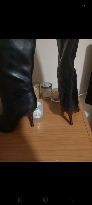 Botas altas Zara negras