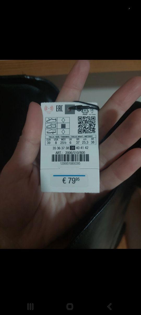 Botas altas Zara negras