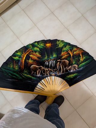 Ventaglio  Parete Elefanti