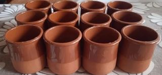 12 Vasos Terracota - Marrón