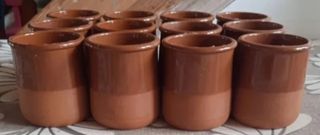 12 Vasos Terracota - Marrón