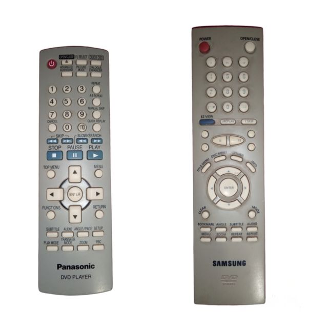 Mandos a distancia: Antena, DVD, TV