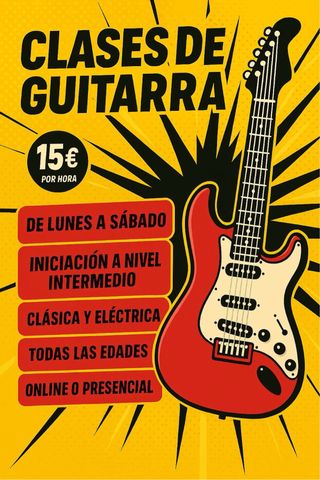 Clases Guitarra - Presencial u Online