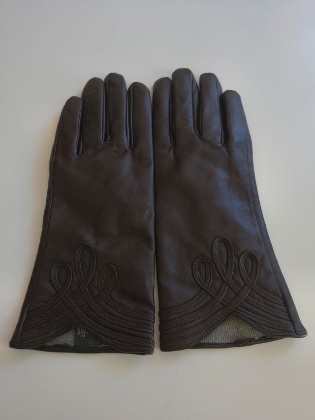 Guantes Piel Marrón - Talla M