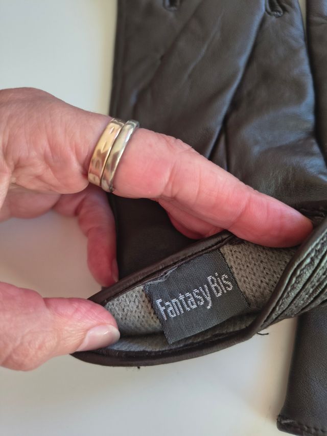 Guantes Piel Marrón - Talla M