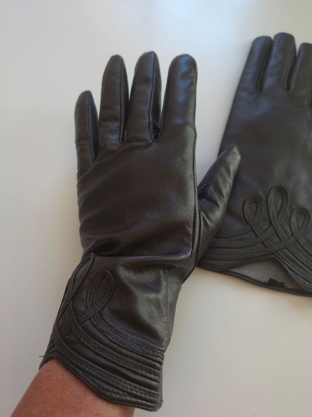 Guantes Piel Marrón - Talla M