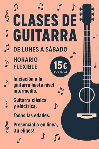 Clases Guitarra - Online/Presencial