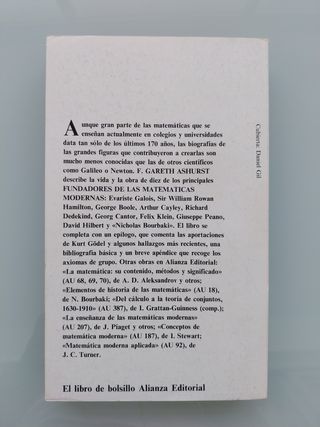 Fundadores de las matemáticas modernas