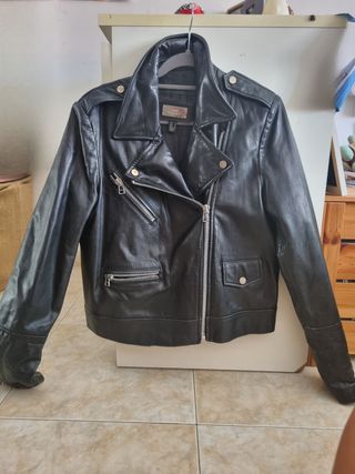Chaqueta cuero negra M