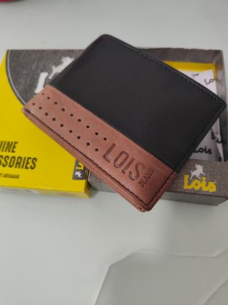 Cartera Lois - Piel - Negra y Marrón