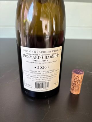 Pommard-Charmois 2020 - Bottiglia Vuota