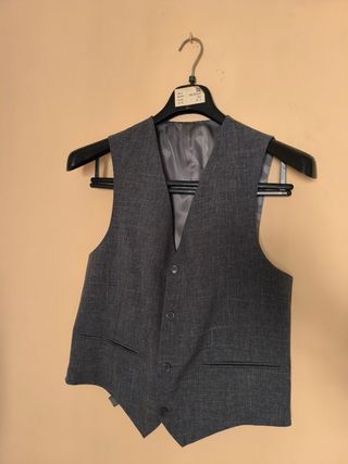 Americana gris + chaleco