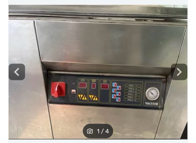 Envasadora al vacío industrial. trifásica