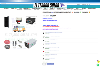 Kit Camping Solar camper Inv 300w P 455W gel 150A