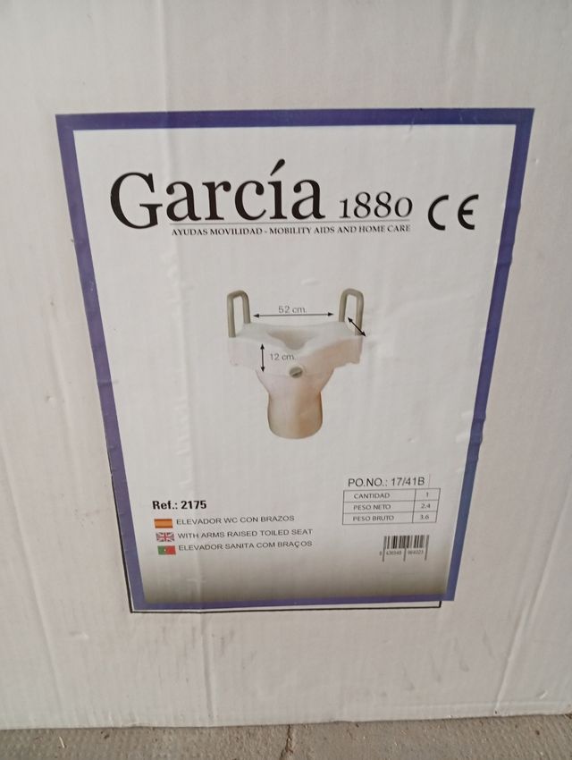 Elevador WC García 1880 con brazos