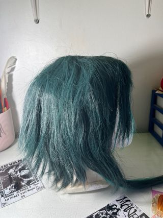 Peluca Verde Xiao Genshin Impact