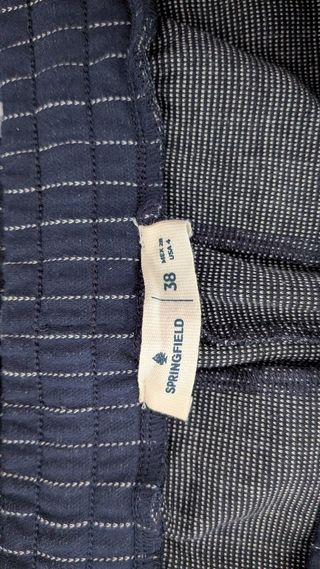 Pantalón Jogger Azul con Rayas
