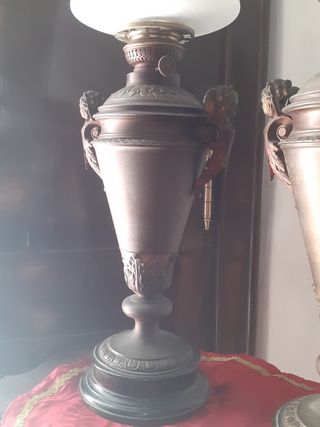 Pareja quinqués antiguos