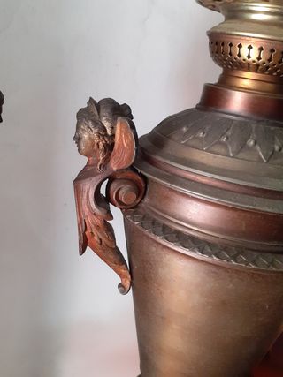 Pareja quinqués antiguos