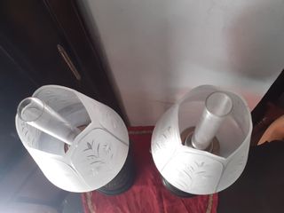 Pareja quinqués antiguos