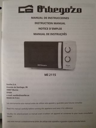 Microones Orbegozo White MI2115