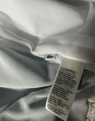 Chaqueta Lacoste verde y blanca