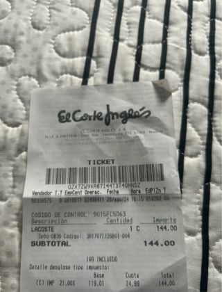 Chaqueta Lacoste verde y blanca