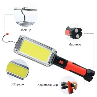 Torcia LED Ricaricabile - Lampada da Lavoro