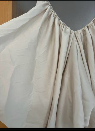 Top  satinado drapeado zw coleccion zara