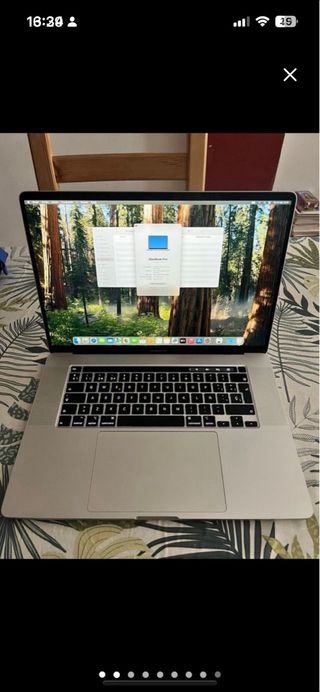 MacBook Pro 16" 2019 i7 - 162 ciclos impecable
