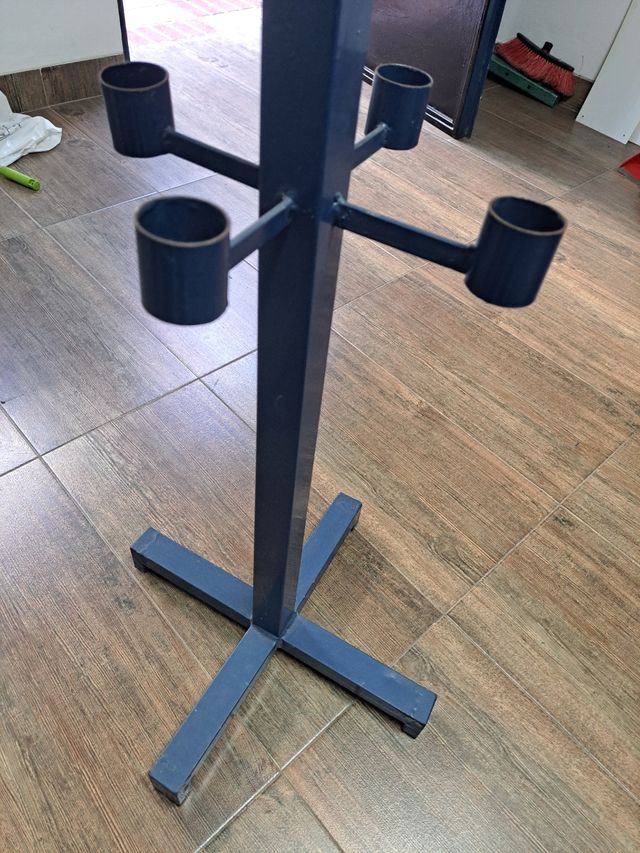 Pie de burro para taller zapatero metálico