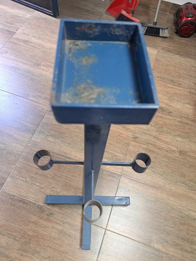 Pie de burro para taller zapatero metálico