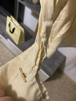 Blusa lino beige
