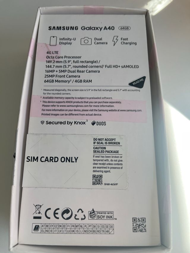 Samsung Galaxy A40 - Coral