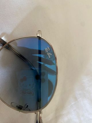 Ray-Ban redondas, azules