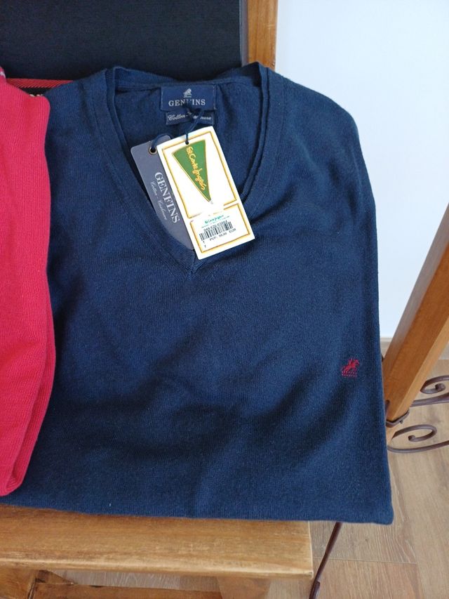 Jerseys Genfins - Algodón - Rojo & Azu Algodón100