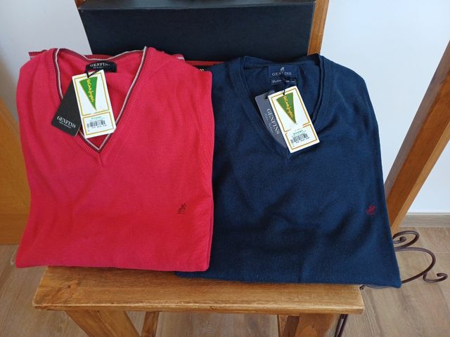 Jerseys Genfins - Algodón - Rojo & Azu Algodón100