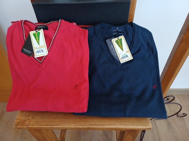 Jerseys Genfins - Algodón - Rojo & Azu Algodón100