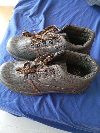 Zapatos seguridad - negros y azules