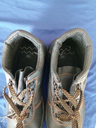 Zapatos seguridad - negros y azules