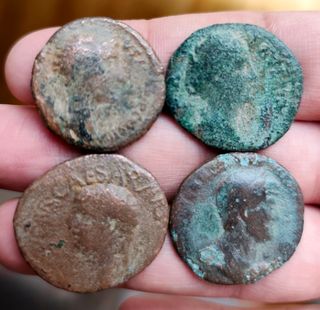 Lote monedas Romanas Ases.