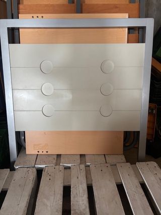 Cabecero cama 90cm - Beige/Plata