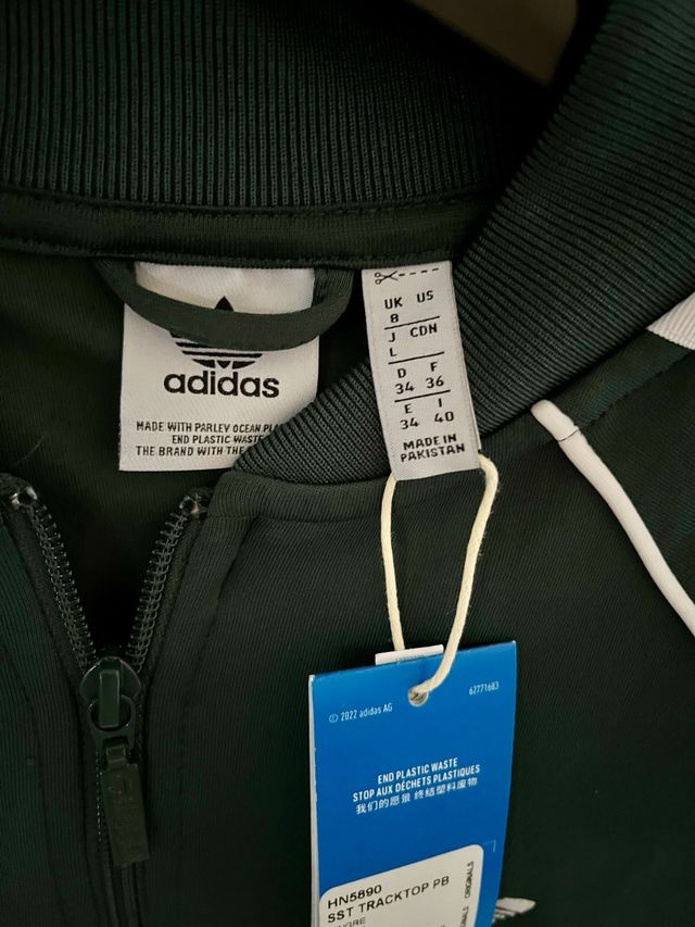 Adidas Giacca Verde - Tracktop