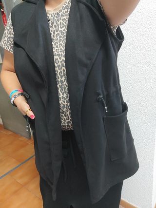 Chaleco negro mujer talla XL