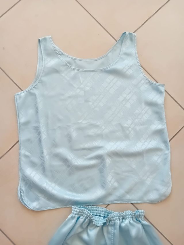 Pigiama donna Andra Lingerie turchese.