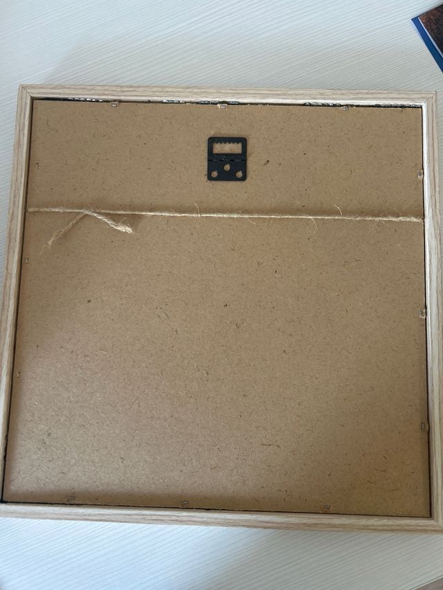 Marco decorativo azul.