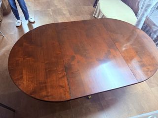 Mesa oval extensible madera